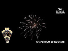 Indlæs og afspil video i gallerivisning Royal Silver Gripsholm raketsortiment 10 stk. raketter
